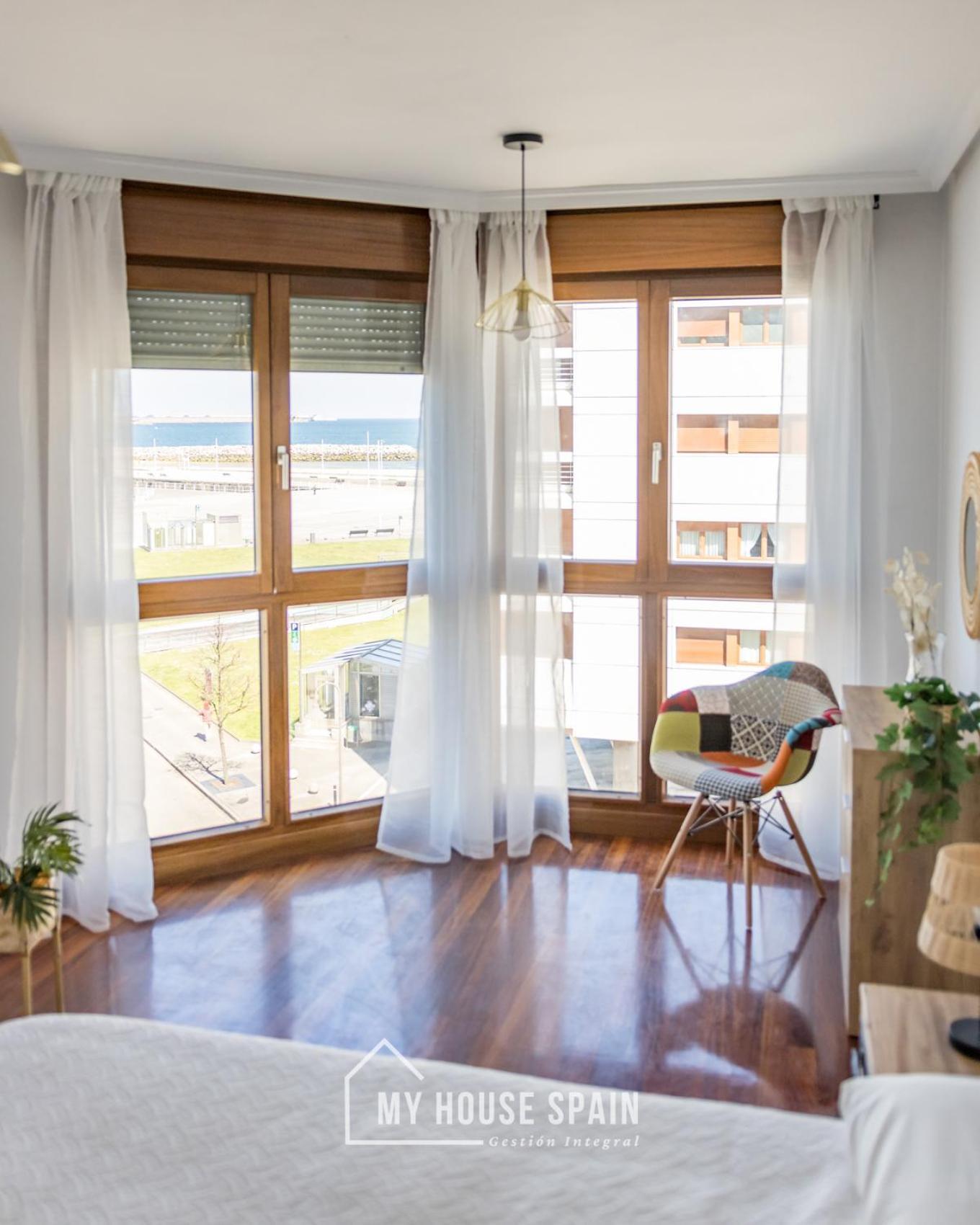 Myhousespain - Playa De Poniente, Con Vistas Al Mar Y Parking Gratuito Gijón Exterior foto